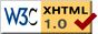 Alle Seiten entsprechen dem XHTML 1.0 Transitional Standard des W3C Konsortiums Valid XHTML 1.0 Transitional